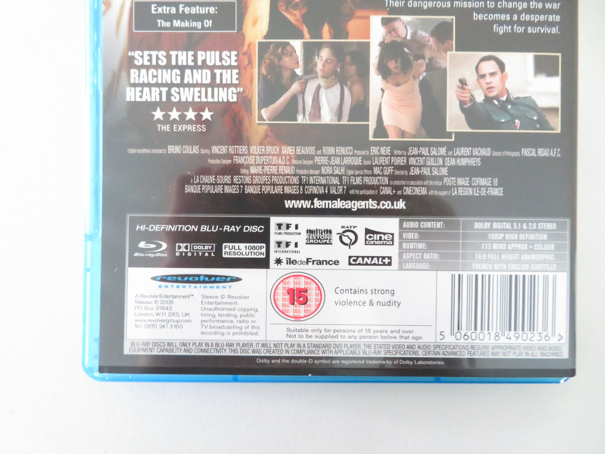 Female Agents (BLU-RAY) Sophie Marceau Julie Depardieu 2008 Region B