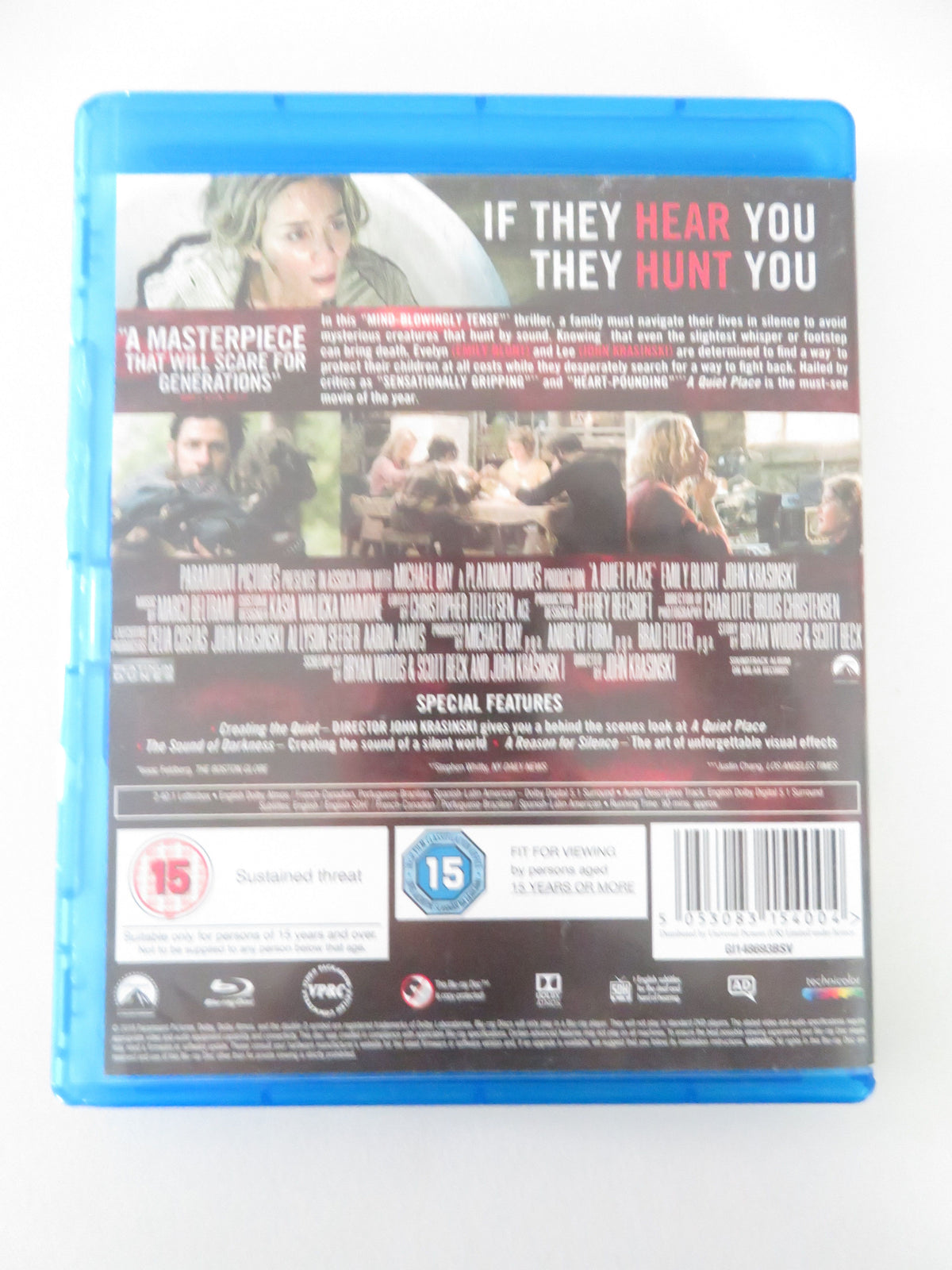 A Quiet Place (BLU-RAY) Emily Blunt John Krasinski M. Simmonds 2018 Region B