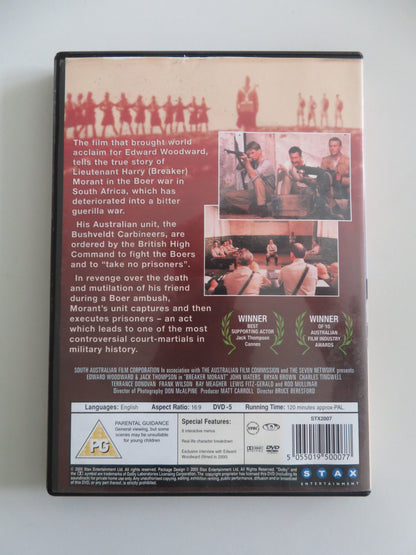 Breaker Morant (DVD) Edward Woodward Jack Thompson John Waters 1980 Region 0