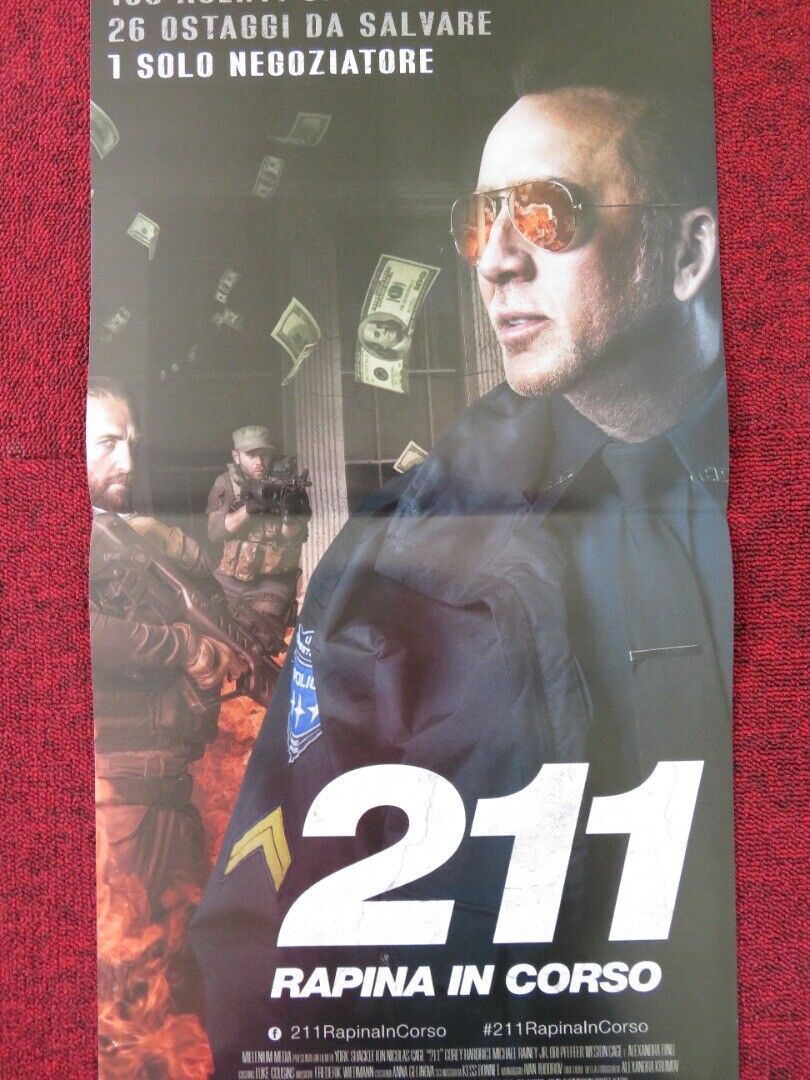 211 ITALIAN LOCANDINA (26.5"x12.5") POSTER NICOLAS CAGE SOPHIE SKELTON 2018 - Rendezvous Cinema