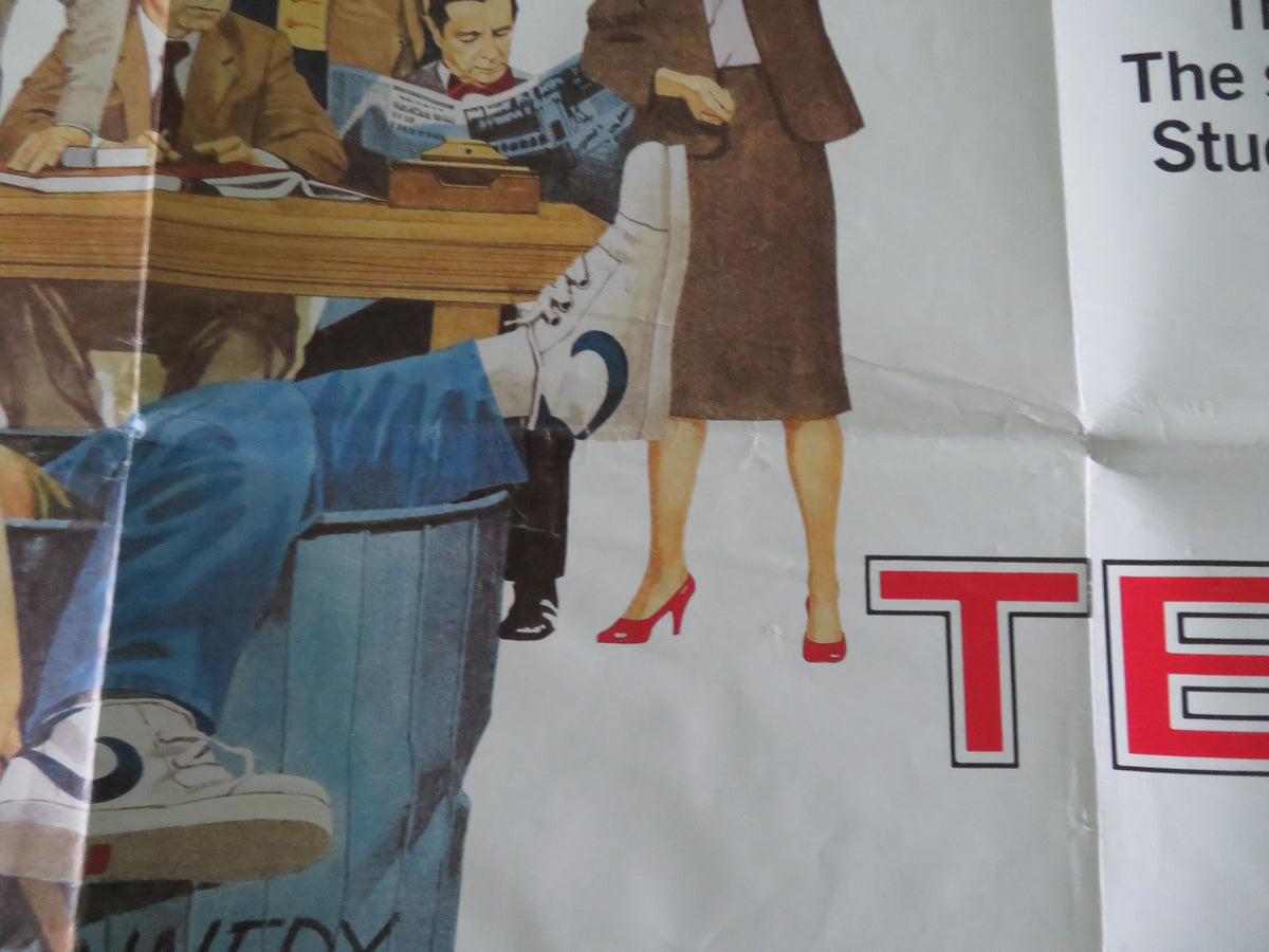 Teachers UK Quad Poster Folded Nick Nolte JoBeth Williams Judd Hirsch 1984