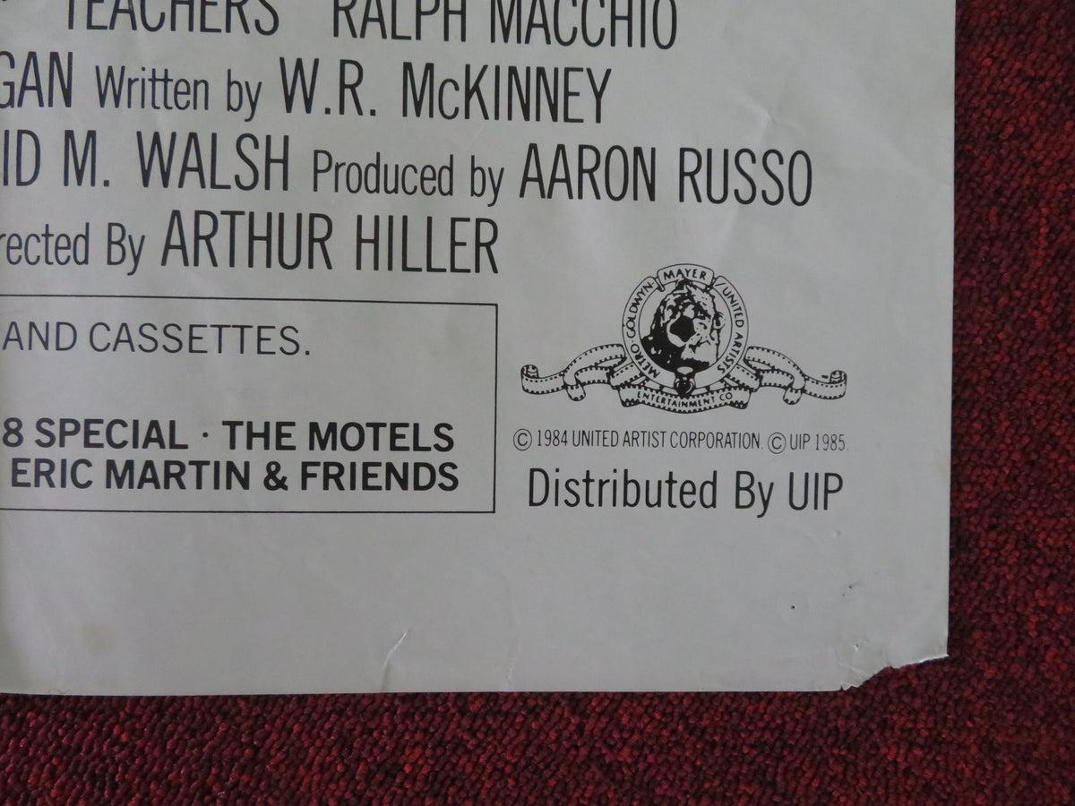 Teachers UK Quad Poster Folded Nick Nolte JoBeth Williams Judd Hirsch 1984