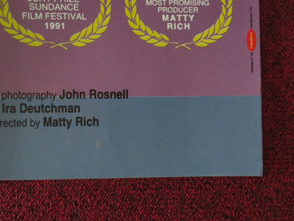 Straight Out of Brooklyn UK Quad Poster Folded George T. Odom A. D. Sanders 1991