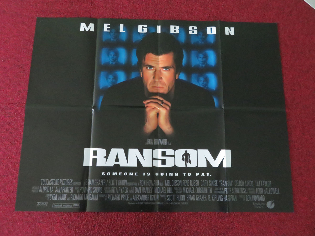 Ransom UK Quad Poster Folded Mel Gibson Gary Sinise Rene Russo 1996