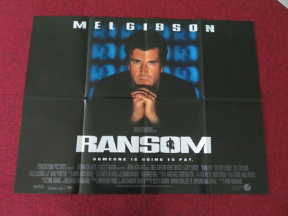 Ransom UK Quad Poster Folded Mel Gibson Gary Sinise Rene Russo 1996