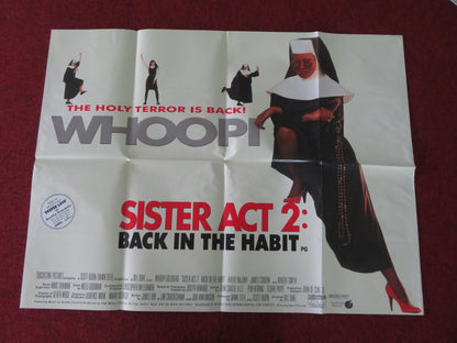 Sister Act 2: Back in the Habit UK Quad Poster Folded Whoopi Goldberg 1993