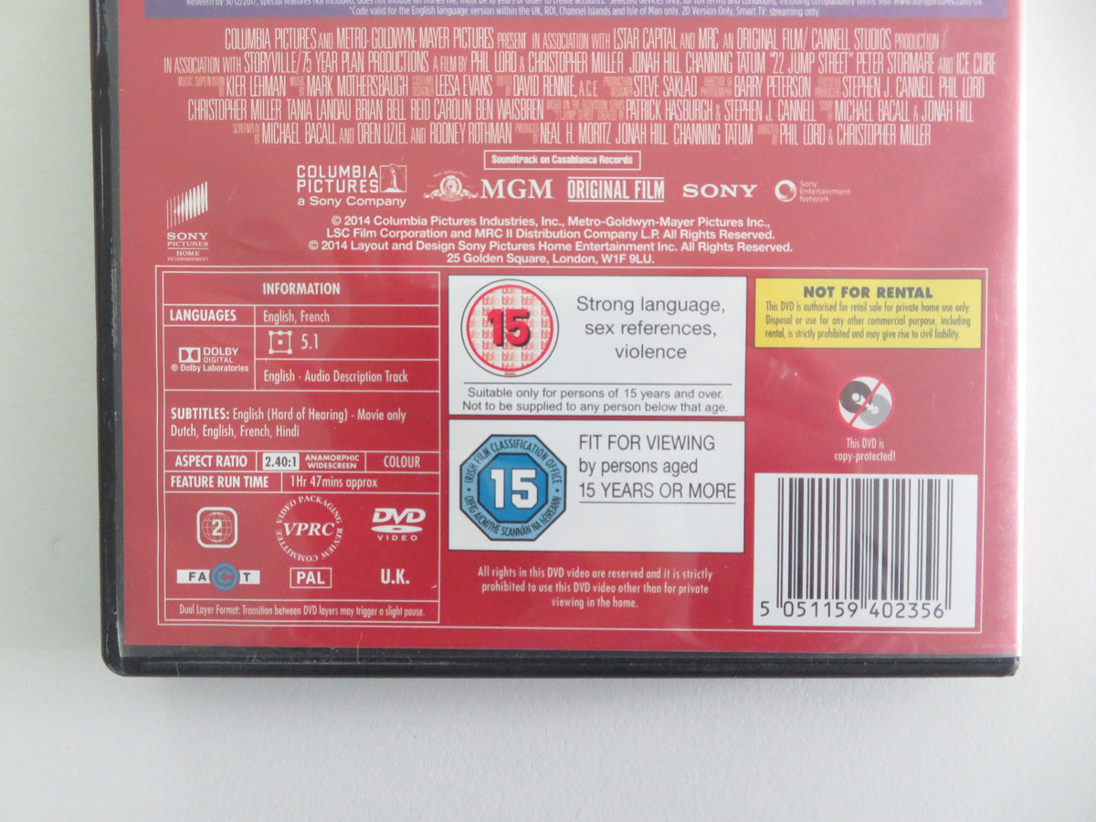 22 Jump Street (DVD) Jonah Hill Channing Tatum 2014 Region 2 Movie posters