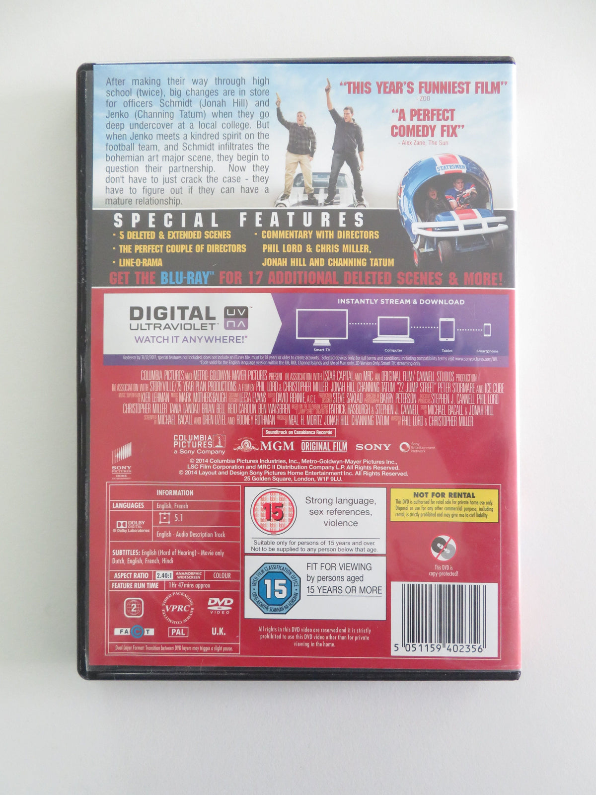 22 Jump Street (DVD) Jonah Hill Channing Tatum 2014 Region 2 Movie posters