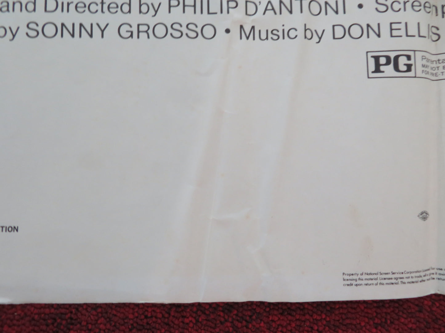 The Seven-Ups Folded US One Sheet Poster Roy Scheider Tony Lo Bianco 1974