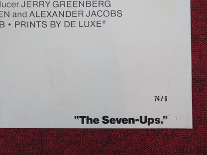 The Seven-Ups Folded US One Sheet Poster Roy Scheider Tony Lo Bianco 1974