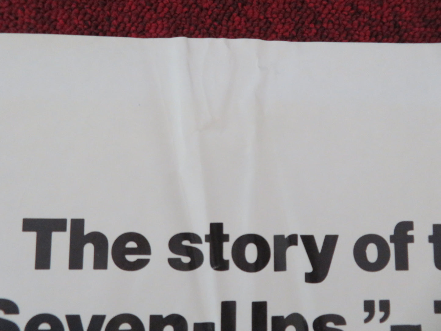 The Seven-Ups Folded US One Sheet Poster Roy Scheider Tony Lo Bianco 1974