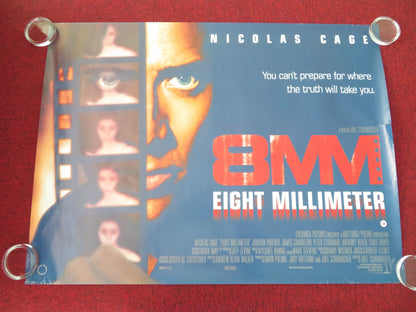 8MM UK Quad Rolled Poster Nicolas Cage Joaquin Phoenix James Gandolfini 1999