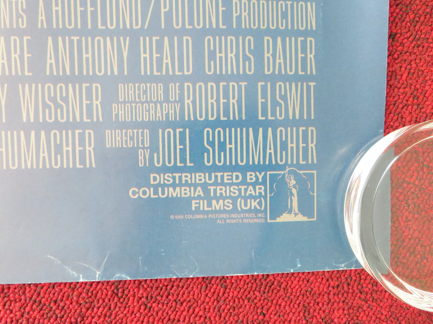 8MM UK Quad Rolled Poster Nicolas Cage Joaquin Phoenix James Gandolfini 1999