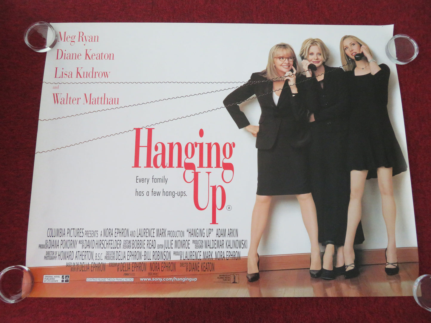 Hanging Up UK Quad Rolled Poster Meg Ryan Diane Keaton Lisa Kudrow 2000