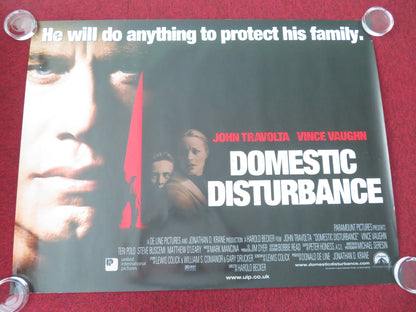 Domestic Disturbance UK Quad Rolled Poster John Travolta Vince Vaughn 2001