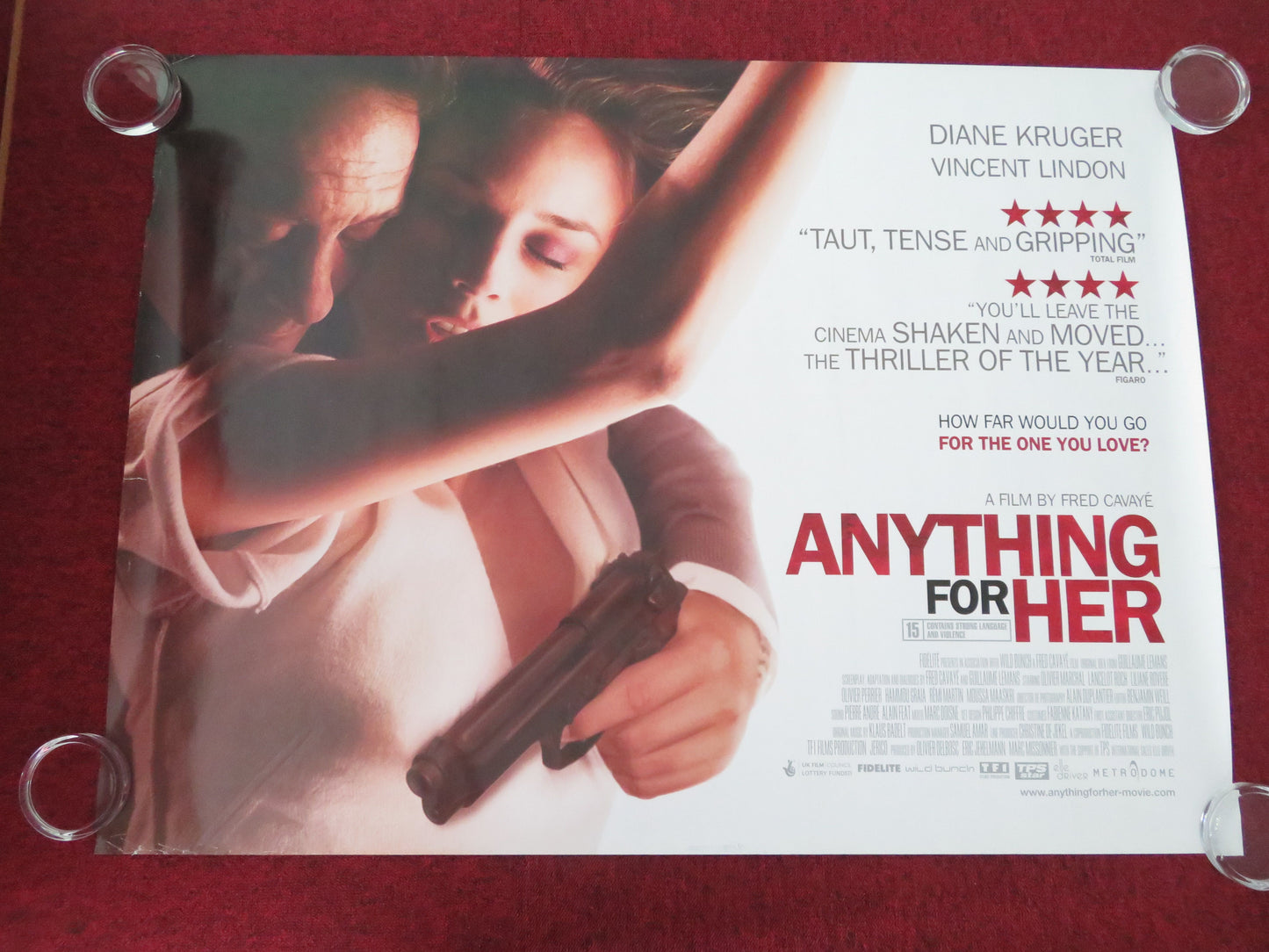 Anything for Her UK Quad Rolled Poster Vincent Lindon Diane Kruger 2008
