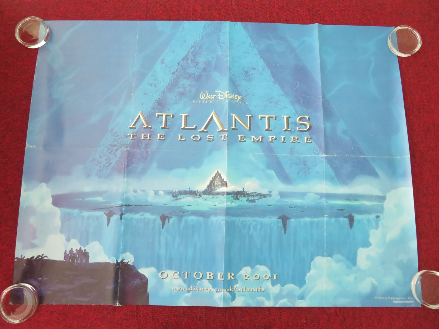 Atlantis: The Lost Empire UK Quad Rolled Poster Disney Michael J. Fox 2001