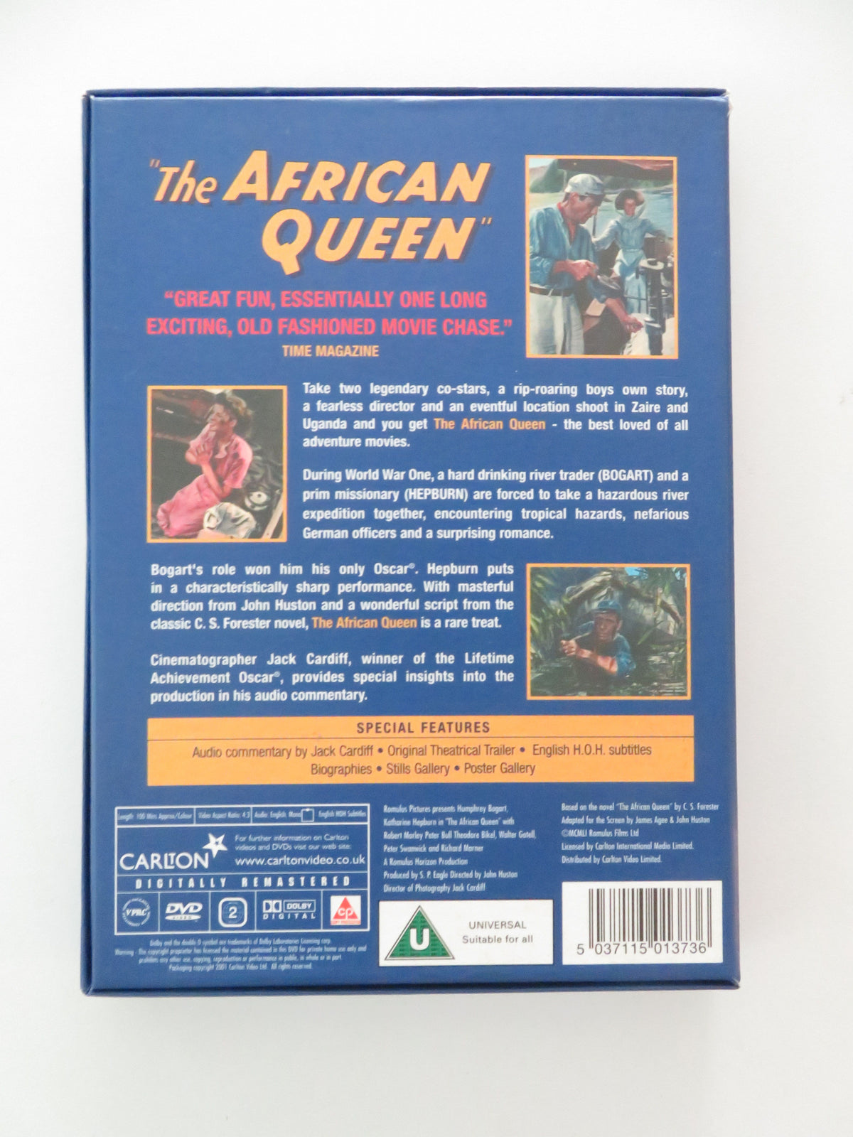 The African Queen - C (DVD) Humphrey Bogart Katharine Hepburn 1951 Region 2