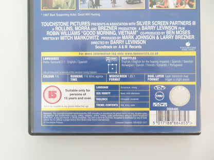 Good Morning, Vietnam (DVD) Robin Williams Forest Whitaker 1987 Region 2