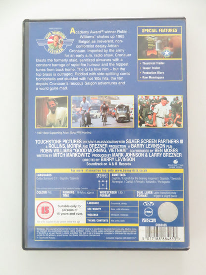 Good Morning, Vietnam (DVD) Robin Williams Forest Whitaker 1987 Region 2