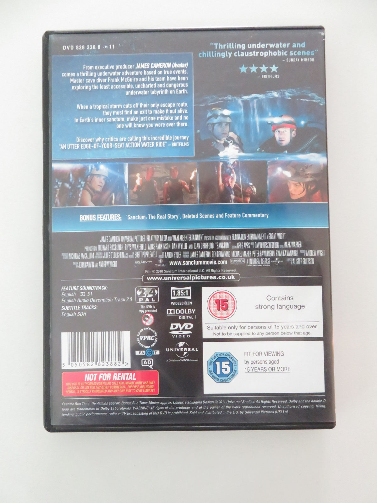 Sanctum (DVD) Rhys Wakefield Allison Cratchley 2011 Region 2, 4