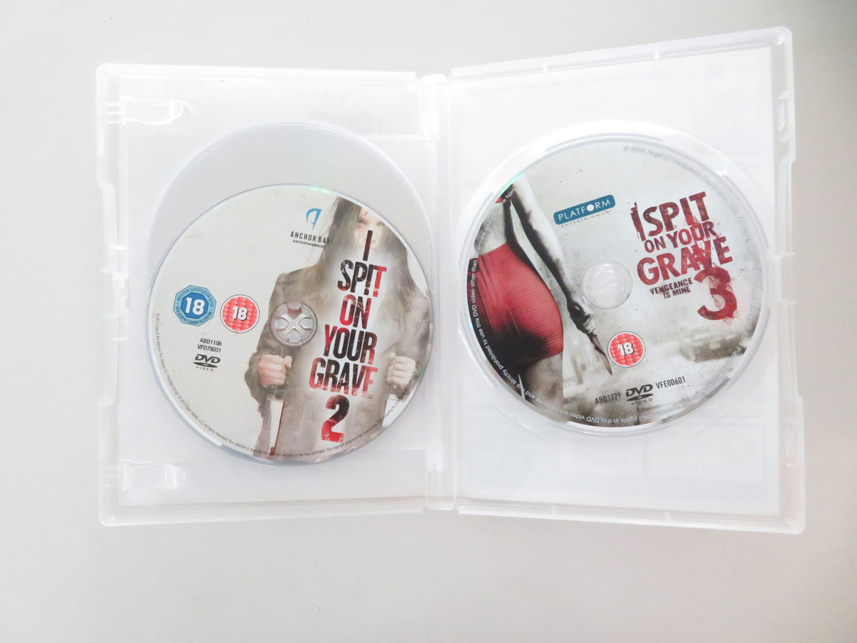 I Spit on Your Grave 1, 2 and 3 (DVD) Sarah Butler Jeff Branson 2010 Region 2