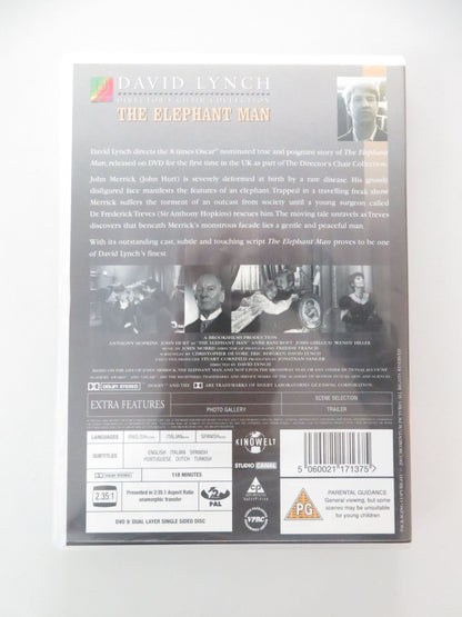 The Elephant Man (DVD) Anthony Hopkins John Hurt Anne Bancroft 1980 Region 2