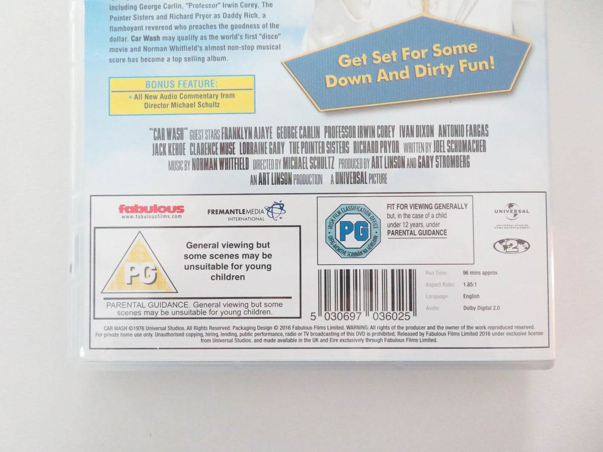 Car Wash (DVD) Richard Pryor Franklyn Ajaye Sully Boyar 1976 Region 2