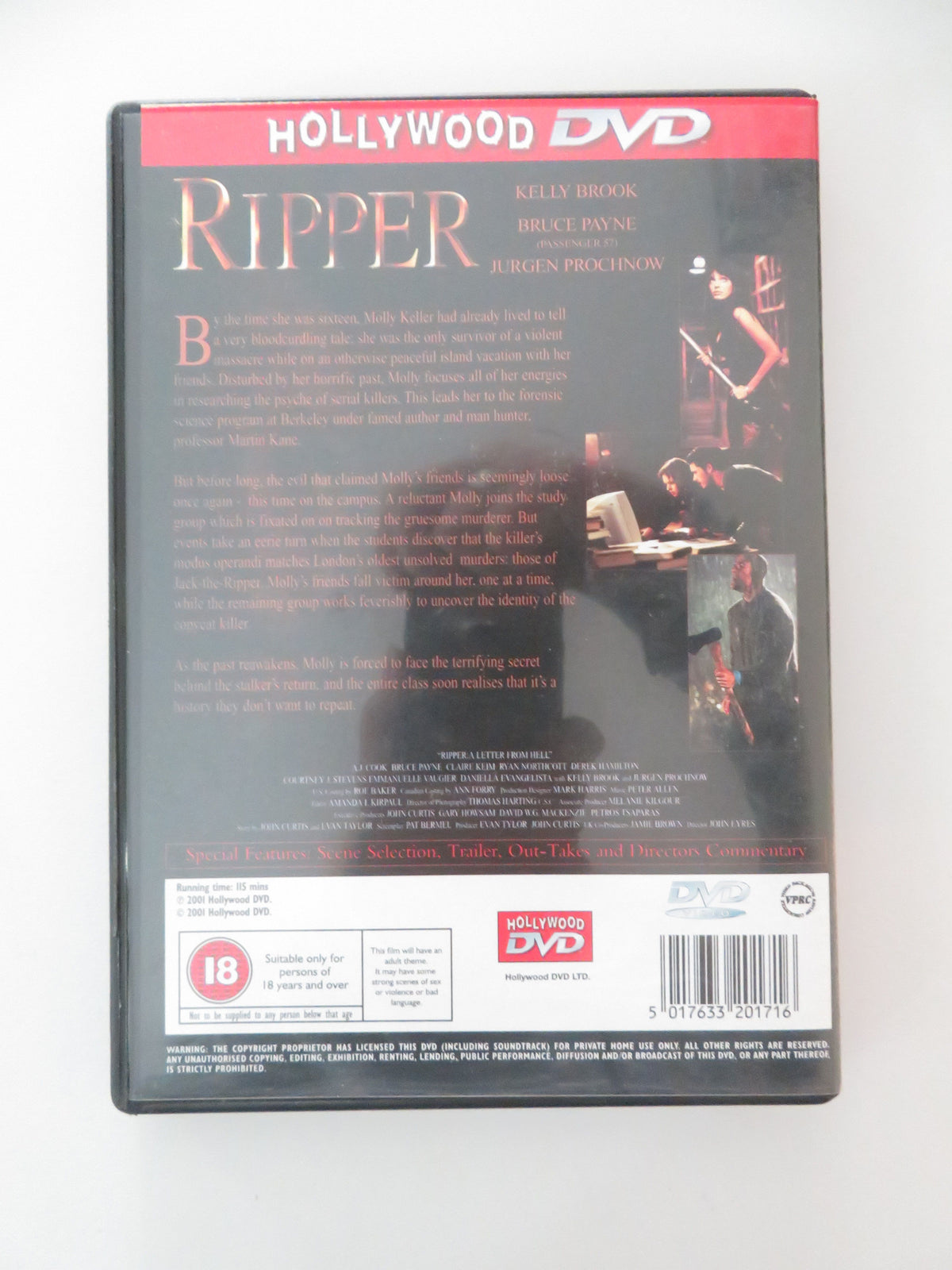 Ripper (DVD) Kelly Brook Bruce Payne Jurgen Prochnow 2001