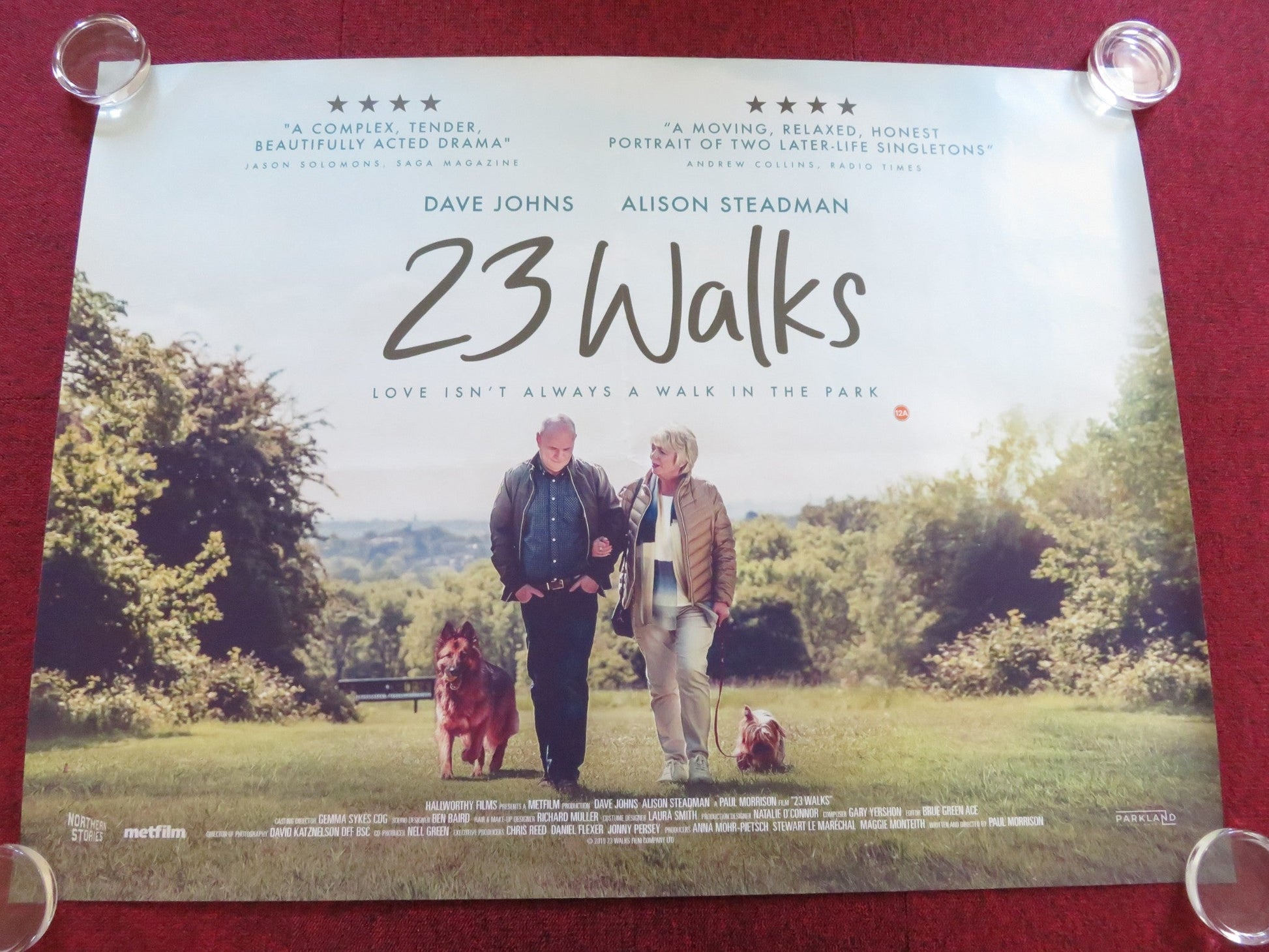 23 WALKS UK QUAD ROLLED POSTER DAVE JOHNS ALISON STEADMAN 2020 Rendezvous Cinema Movie posters