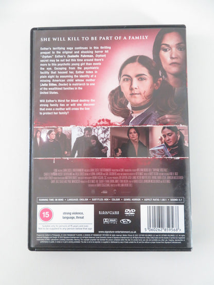 Orphan: First Kill (DVD) Isabelle Fuhrman Julia Stiles 2022 Region 2