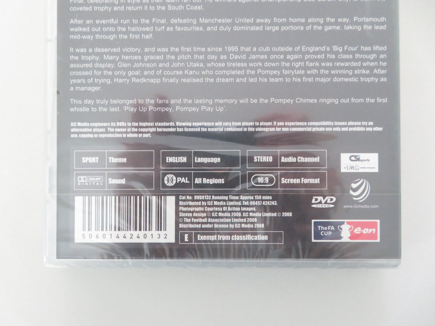 The FA Cup Final 2008 Cardiff vs Portsmouth (DVD) Kanu David James 2008 Region 0