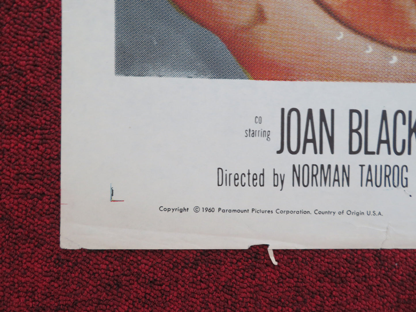 Visit to a Small Planet Folded US One Sheet Poster Jerry Lewis 1960