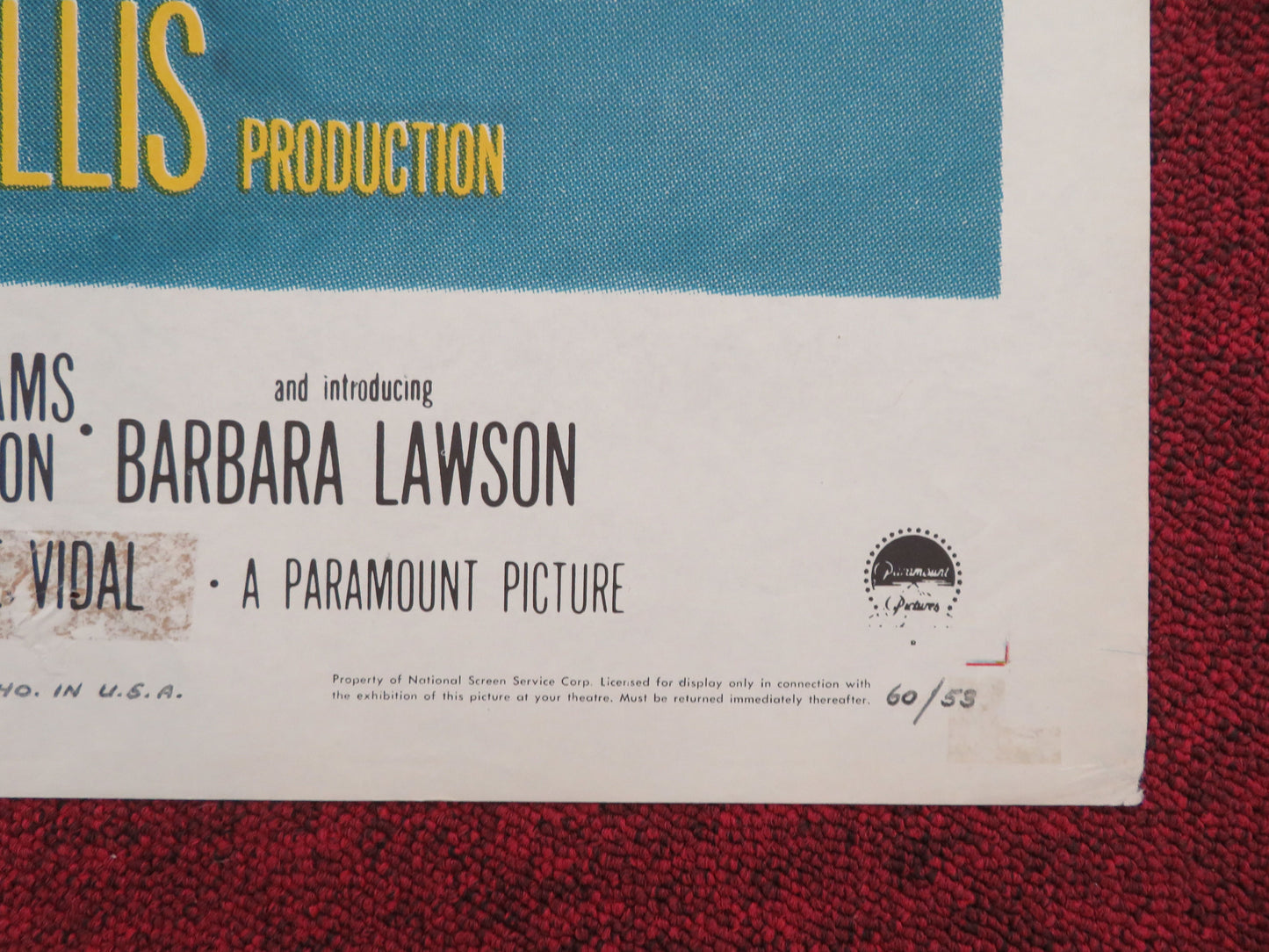 Visit to a Small Planet Folded US One Sheet Poster Jerry Lewis 1960