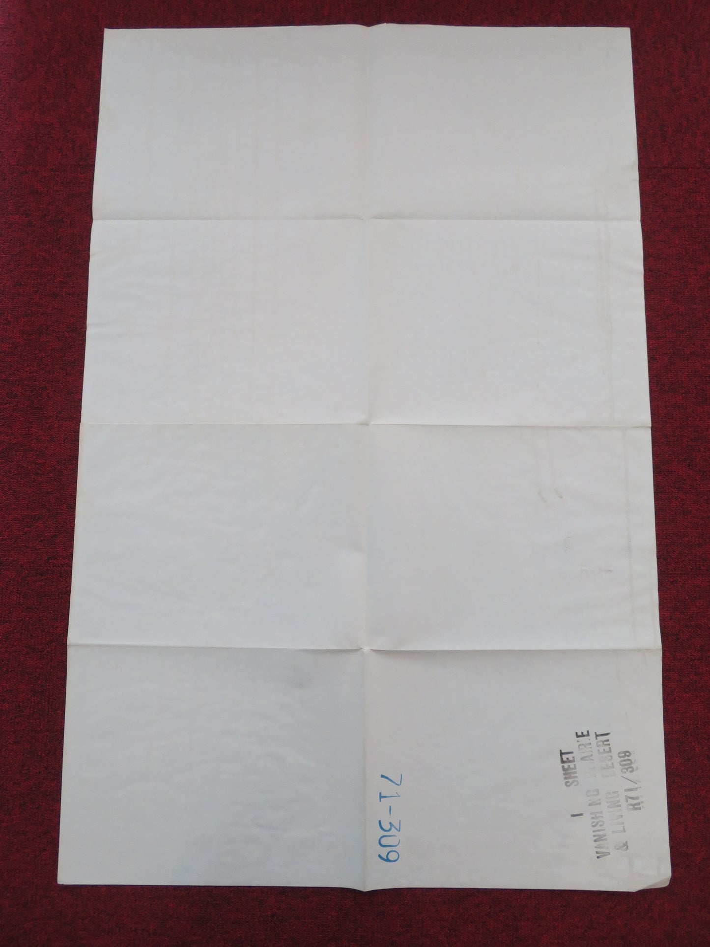 The Living Desert / The Vanishing Prairie Combo Folded US One Sheet Poster 1971