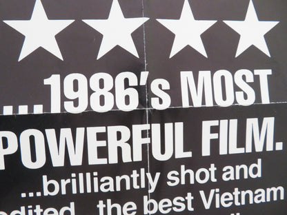 Platoon Folded US One Sheet Poster Tom Berenger Willem Dafoe Charlie Sheen 1986
