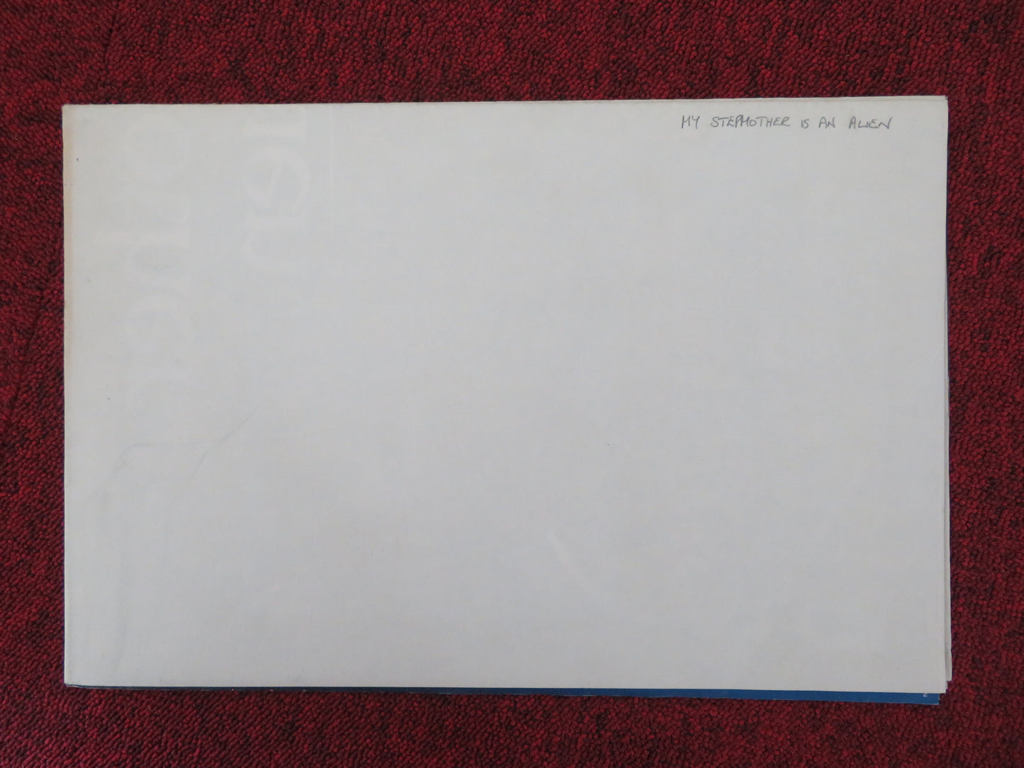 My Stepmother Is an Alien -B UK Quad Poster Folded Dan Aykroyd Kim Basinger 1988
