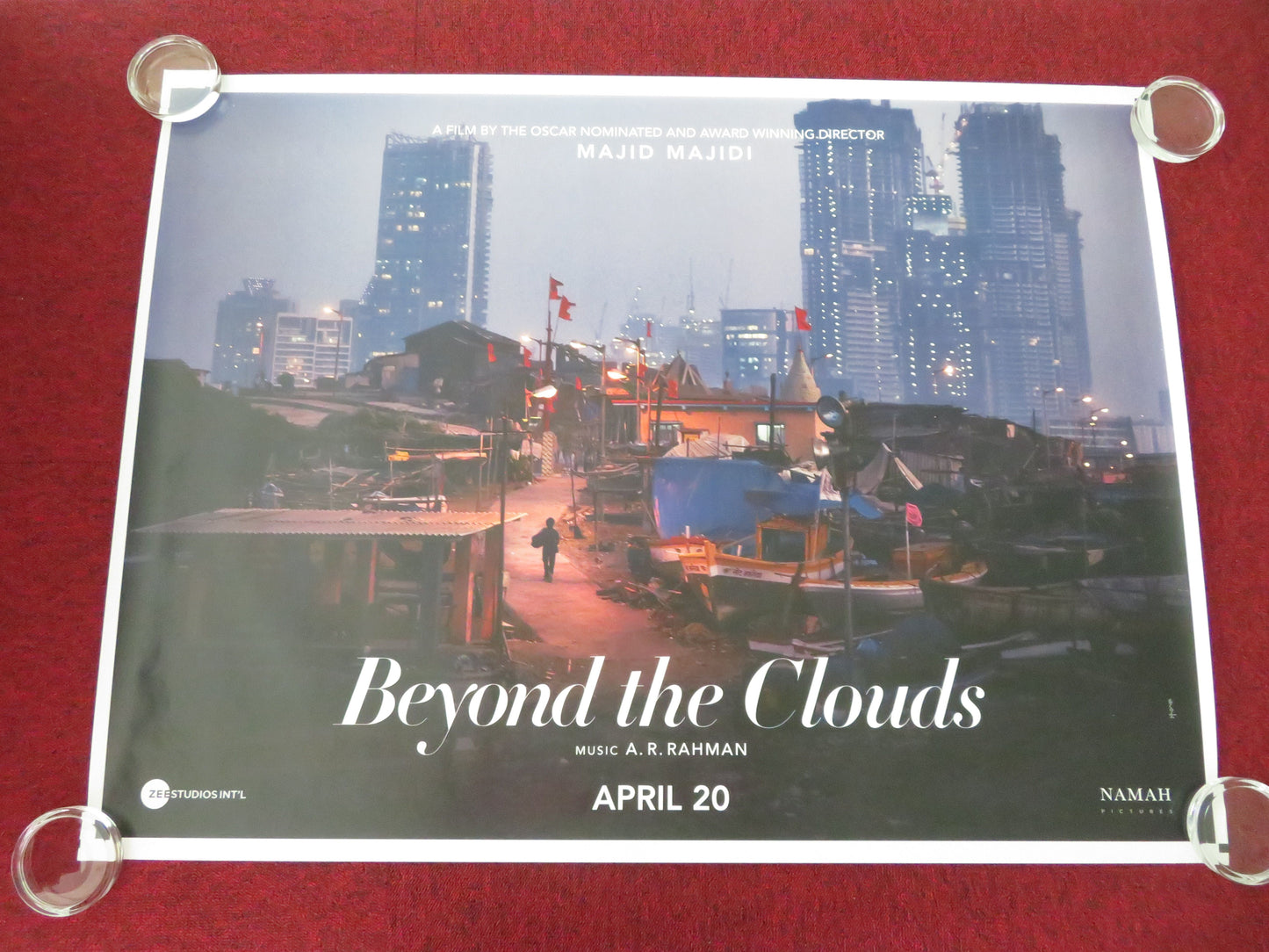 Beyond the Clouds UK Quad Rolled Poster Ishaan Khatter Malavika Mohanan 2017