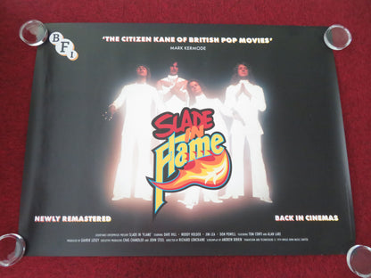 Slade in Flame UK Quad Rolled Poster BFI Noddy Holder Dave Hill Tom Conti R2025