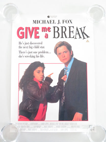 Give Me a Break VHS Video Poster Michael J. Fox Nathan Lane 1993