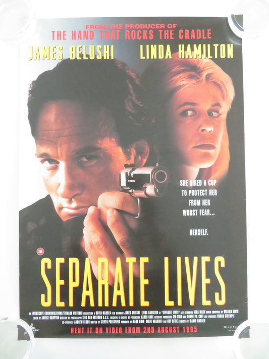 Separate Lives VHS Video Poster James Belushi Linda Hamilton 1995
