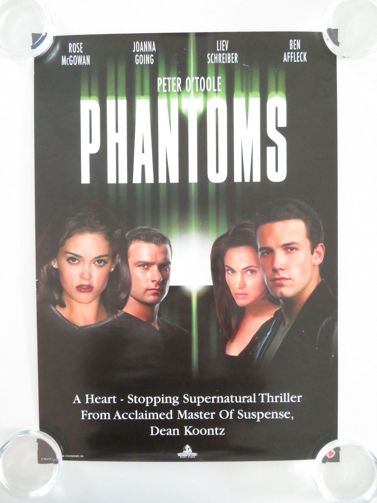 Phantoms VHS Video Poster Ben Affleck Peter O'Toole 1998