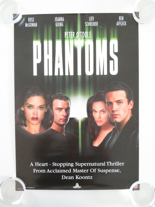 Phantoms VHS Video Poster Ben Affleck Peter O'Toole 1998