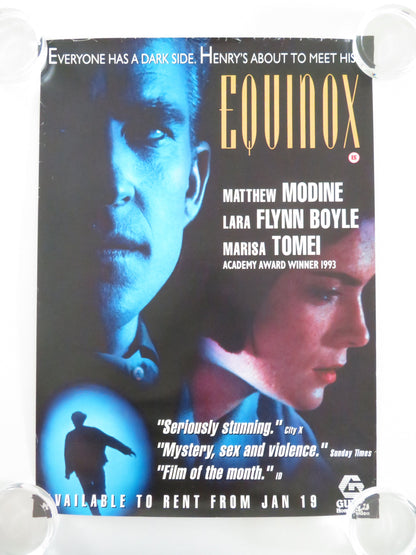 Equinox VHS Video Poster Matthew Modine Lara Flynn Boyle 1992