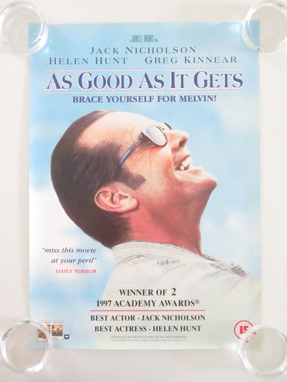 As Good as It Gets VHS Video Poster Jack Nicholson Helen Hunt 1997