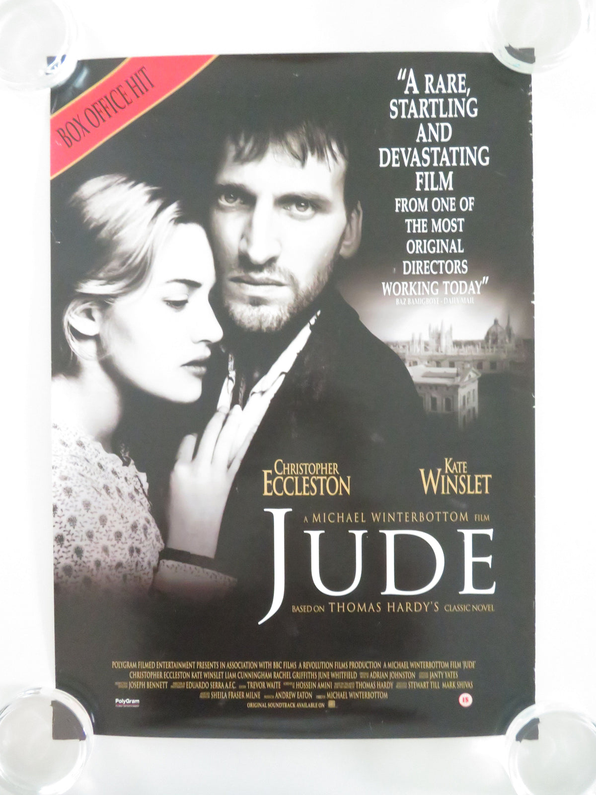 Jude VHS Video Poster Christopher Eccleston Kate Winslet 1996