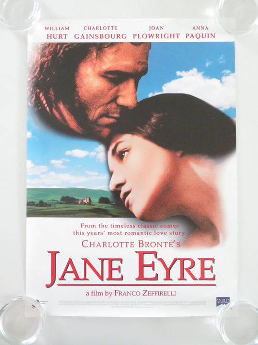 Jane Eyre VHS Video Poster William Hurt Charlotte Gainsbourg 1996