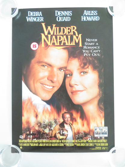 Wilder Napalm VHS Video Poster Debra Winger Dennis Quaid Arliss Howard 1993