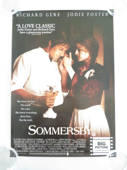 Sommersby VHS Video Poster Richard Gere Jodie Foster 1993