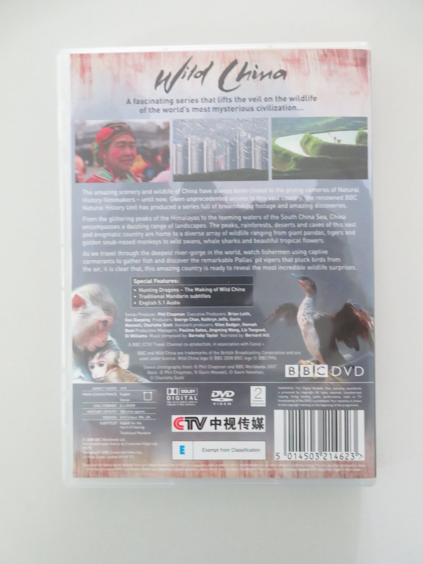 Wild China (DVD) BBC Bernard Hill 2008 Region 2 + 4